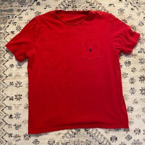 Pre-owned Men's Large Red Polo T-shirt